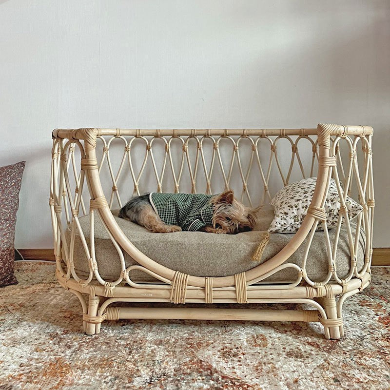 Handmade Rattan Bed