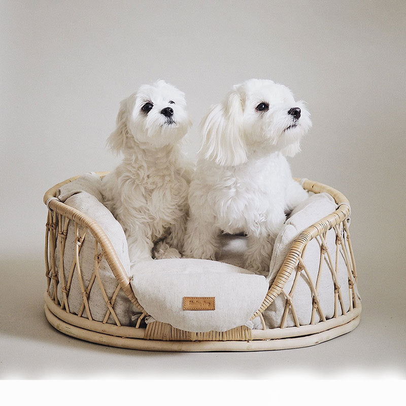 Handmade Rattan Bed