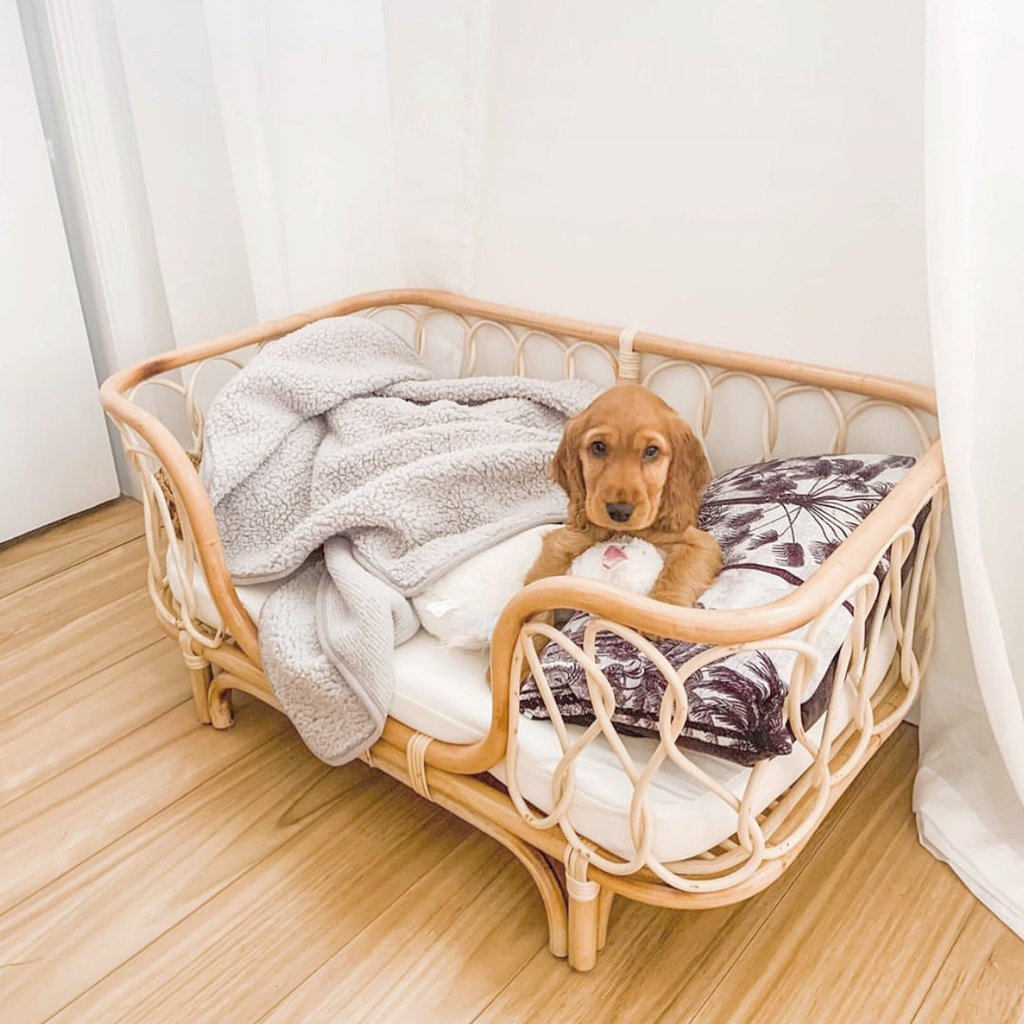 Handmade Rattan Bed