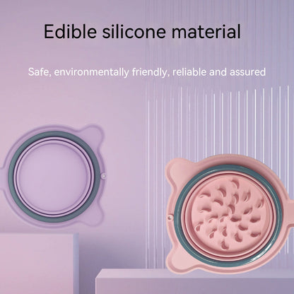 Foldable Silicone Double Bowl