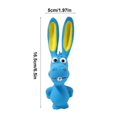 Latex Hippo Squeaky Chew Toy
