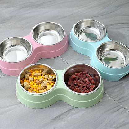 Double Stainless Steel Feeder