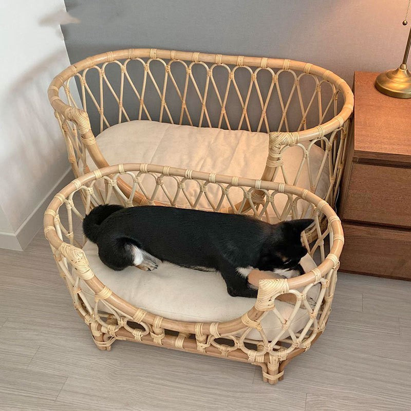 Handmade Rattan Bed