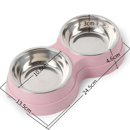 Double Stainless Steel Feeder