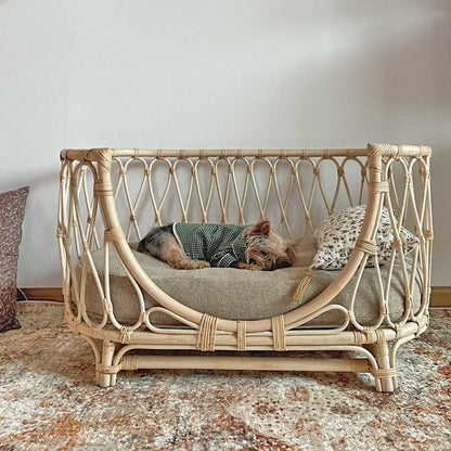 Handmade Rattan Bed