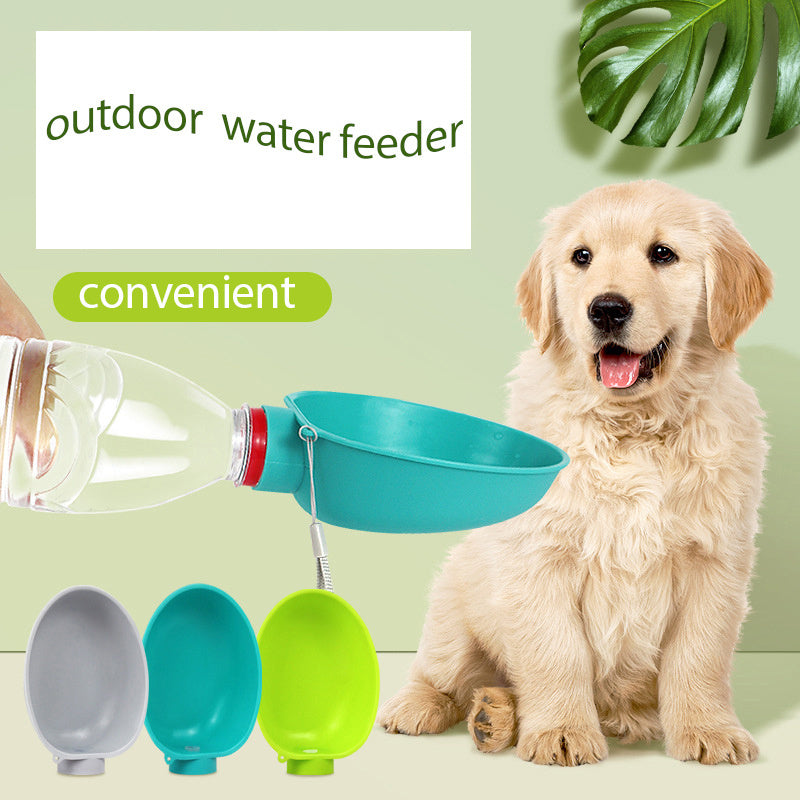 Portable Water Bottle Bowl
