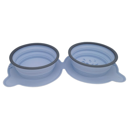 Foldable Silicone Double Bowl