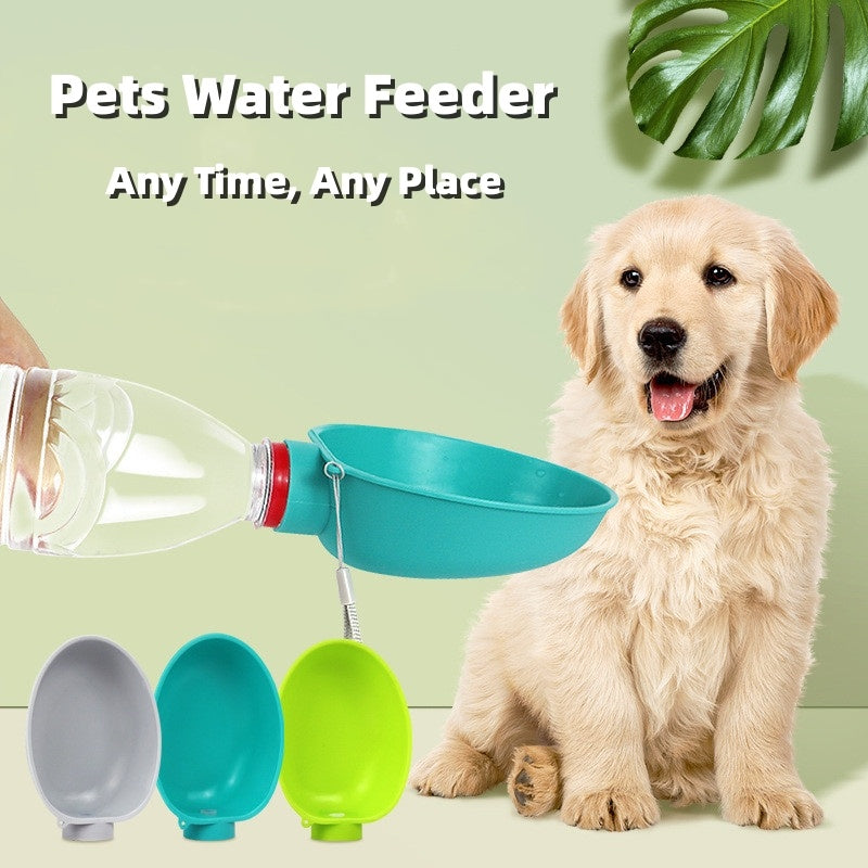 Portable Water Bottle Bowl