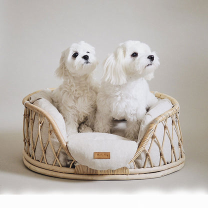 Handmade Rattan Bed