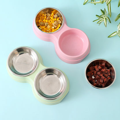 Double Stainless Steel Feeder