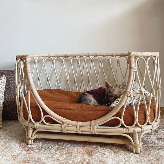 Handmade Rattan Bed